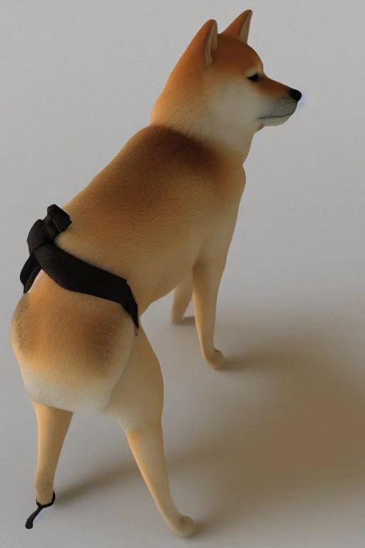 pioneer shiba inu close face matrix isometric hills with x on forehead