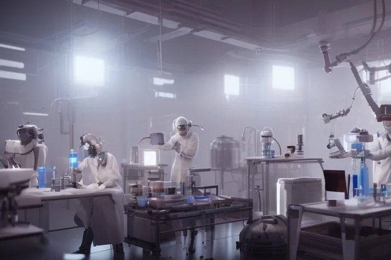 علماء يعملون في المختبرات