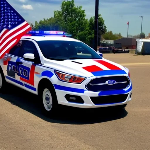 Picture of Ford Police car in the USA