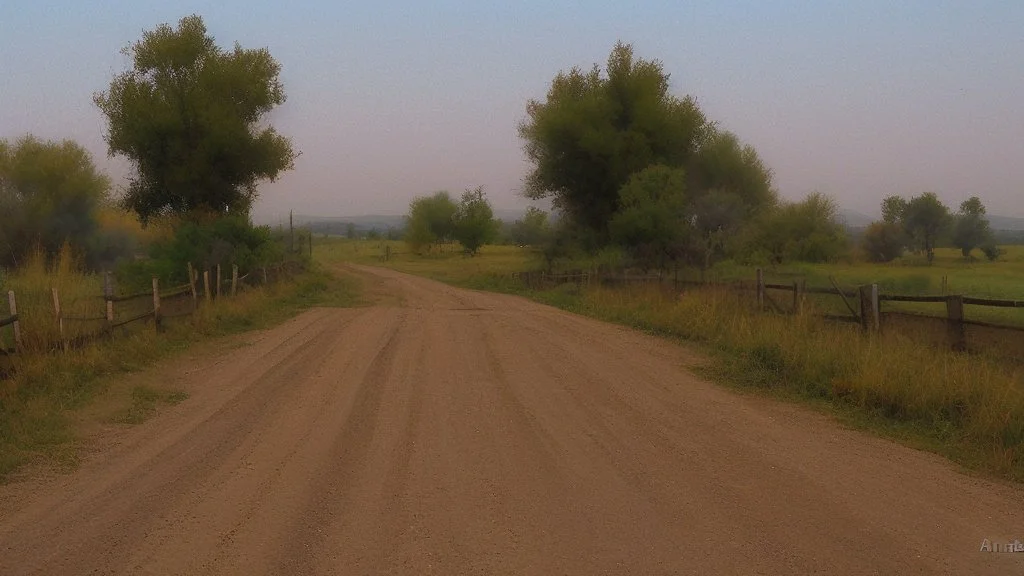 dirt road by Andrea del sato