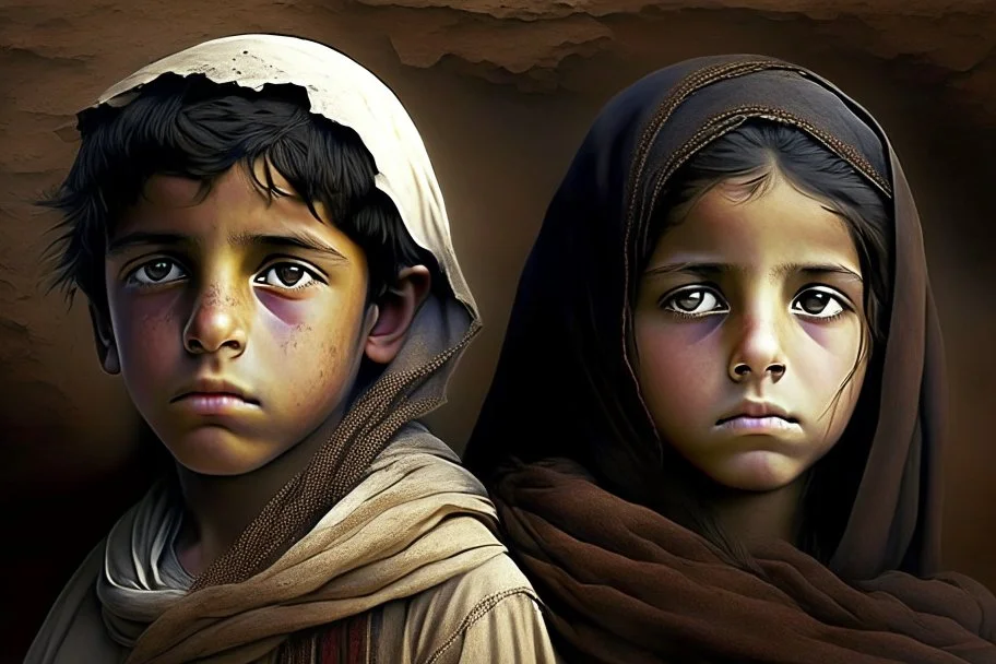 A boy and a girl from the time of Abraham