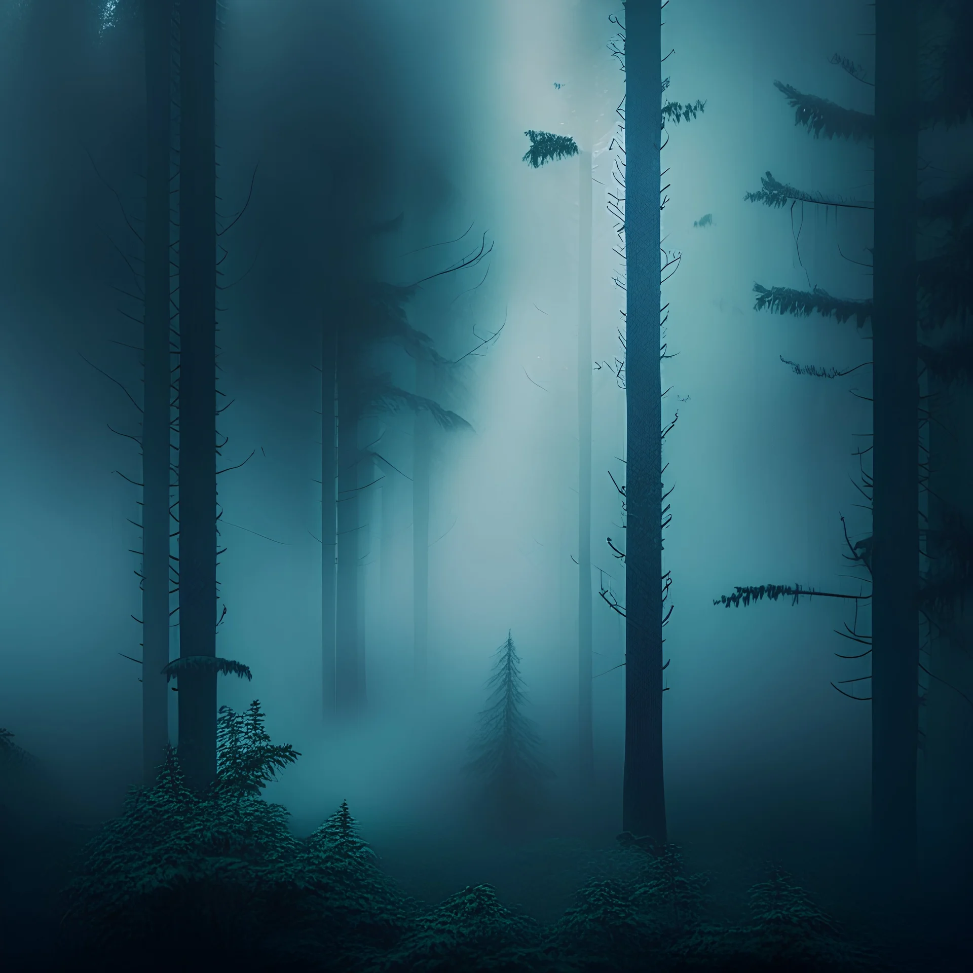 fog forest