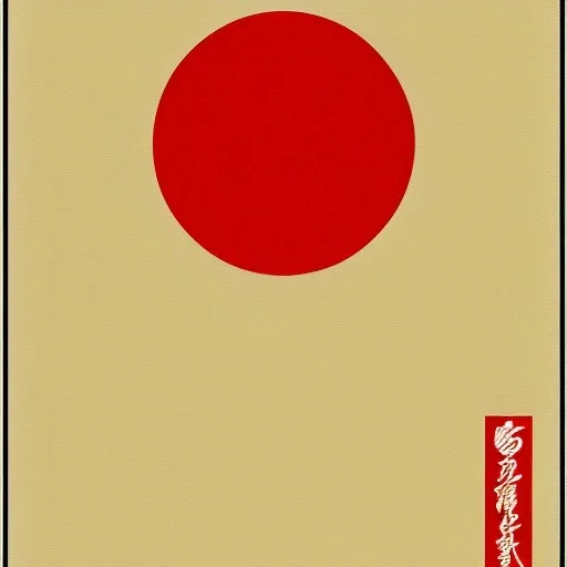 Ukiyo-e, japanese flag