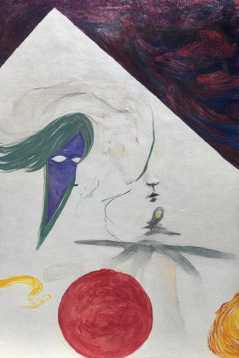 Luminous being; backdrop with a Hundertwasser and Van Gogh mashup style and with a subject in the style of Edvard Munch