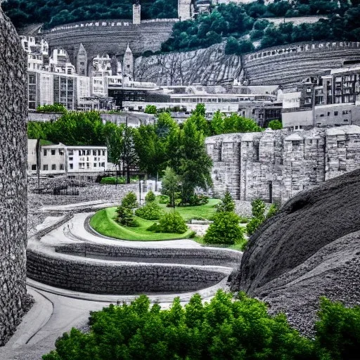 Landscape+stone city+underground