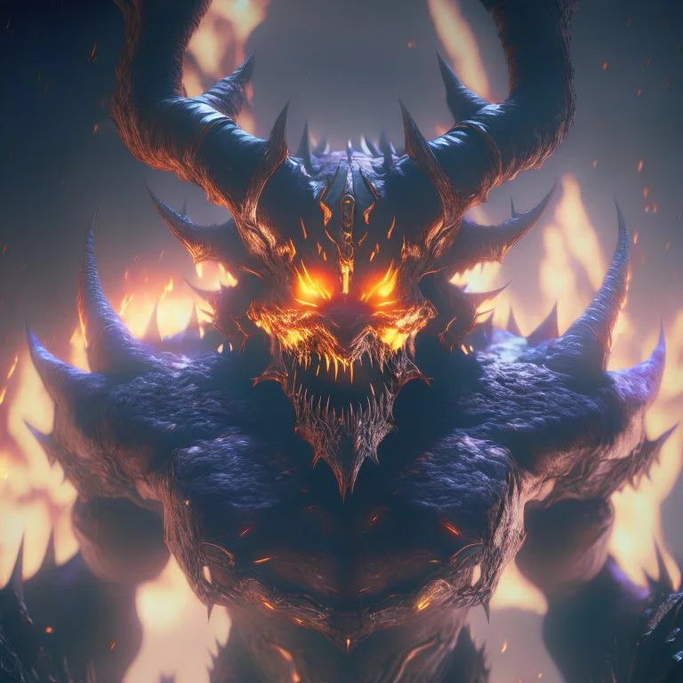 giant galactic demon lord, unreal engine 5, 8k resolution, photorealistic, ultra detailed