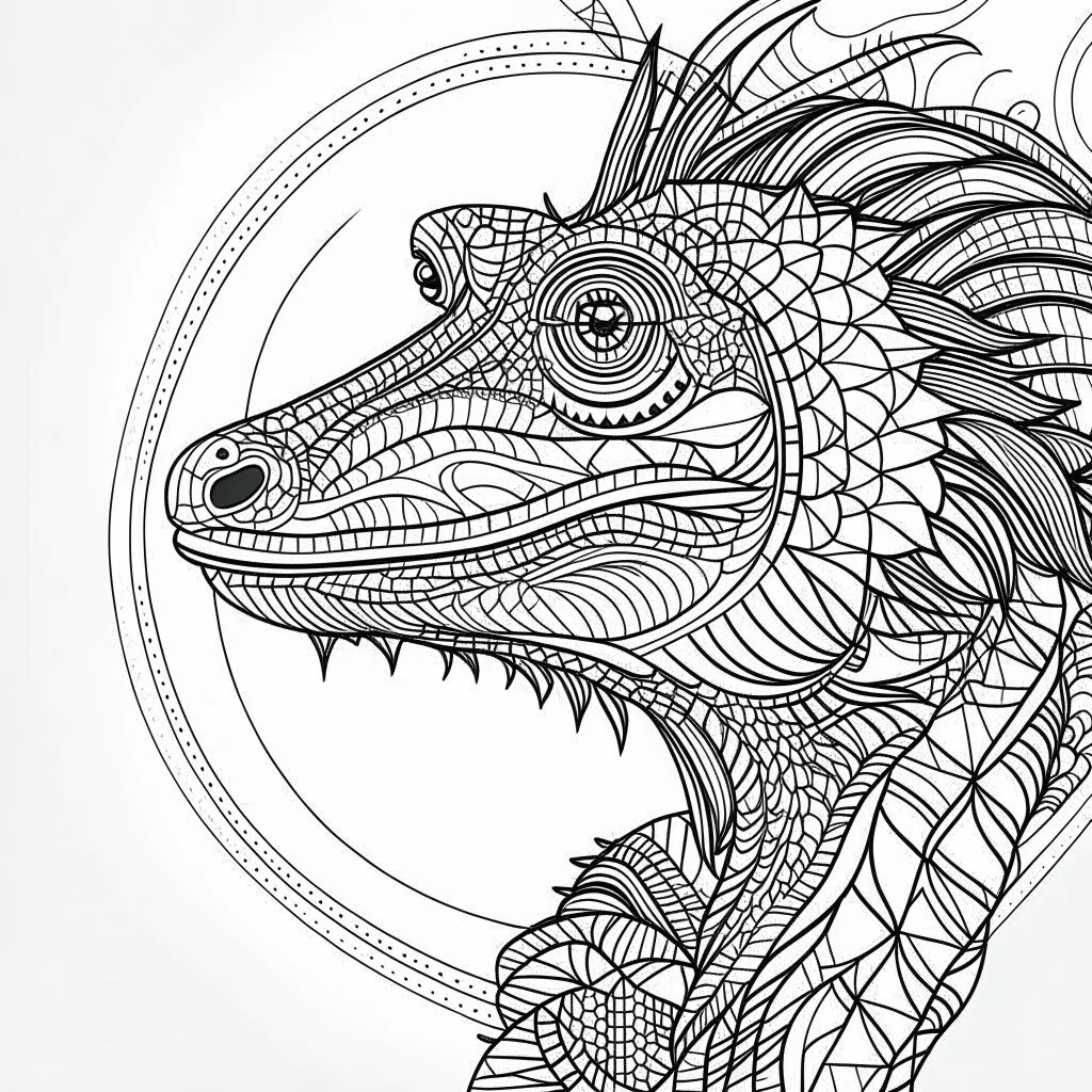 Iguana, mandala, minimal lines, cartoon, white back ground color, real style, realistic, minimalistic, minimal black line art, line art, crisp line art, unique coloring sheet, outlined, outline, crisp, crisp line edges, illustration, thin lines, crisp clear lines, line art, clean line art, unique, 8k, amazing, masterpiece, no colors, no dark color, no black color, avoid thick black, minimalistic line edges, pure white back ground, image character full fit to page,