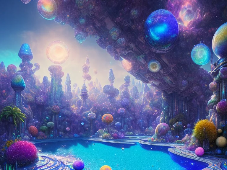 colorful underground crystal cosmic and galactic ambiance nature sky rocks sunny pool surreal, full of details, smooth, bright sunshine，soft light atmosphere, light effect，vaporwave colorful, concept art, smooth, extremely sharp detail, finely tuned detail, ultra high definition, 8 k, unreal engine 5, ultra sharp focus