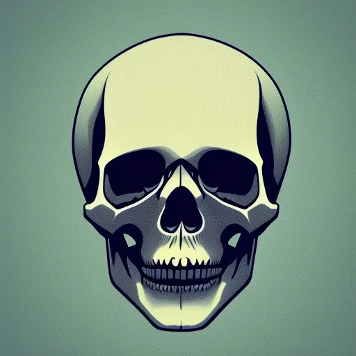 minimalistic skull logo