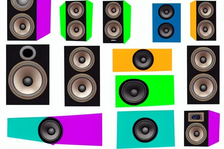 sound system speaker Vector collage Vector Illustration Vector Vector Vector Vector Vector isolated Vector original vector