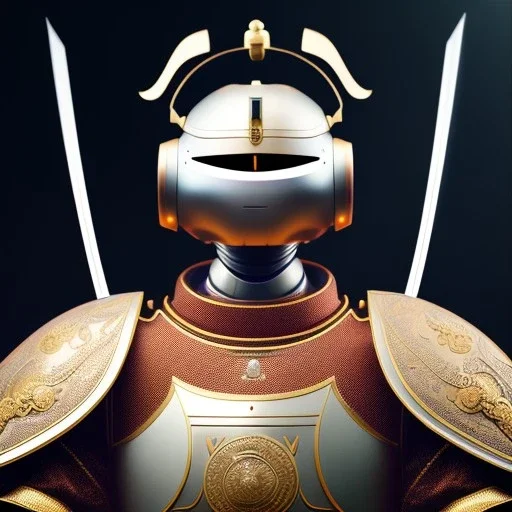 beautiful smooth realistic Japanese samurai robot body, run on dark cosmos background, dog еye, extremely sharp detail, finely tuned detail, ultra high definition, 8 k, unreal engine 5, ultra sharp focus, accurate sword wings,