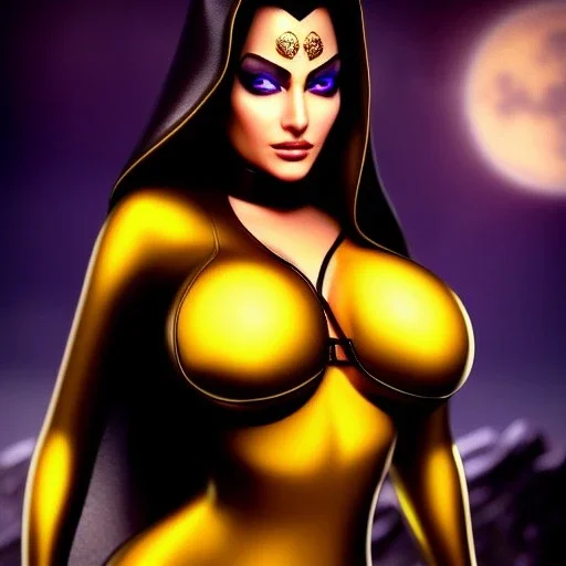 ultra detailed fullbody portrait of beautiful busty Talia al Ghul,wearing skintight latex suit,extremely detailed digital painting, intrincate, extremely detailed face,crystal clear Big Glowing eyes, mystical colors , perfectly centered image, perfect composition, rim light, beautiful lighting, 8k, stunning scene, raytracing, in the style of robert e howard and pablo oliveira and Ken Kelley and Ohrai Noriyoshi and Simon Bisley