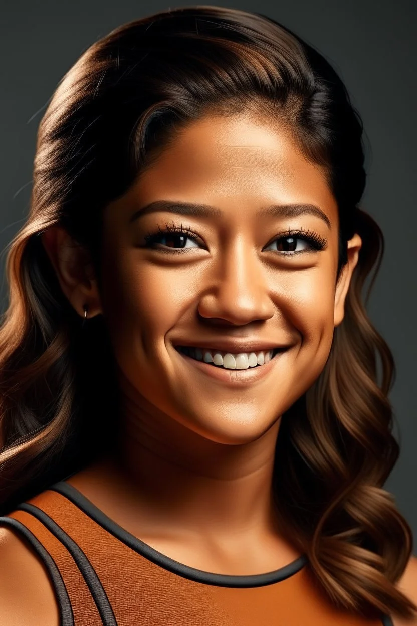 Gina Rodriguez Complete transformation Arabian melody Treadmill workout Chestnut brown hair Updo hairstyle Modern hijabi Cultural attire Hijabi fusion Radiant glow Hazel eyes Graceful stride Fitness elegance Empowerment Diversity celebration Cultural harmony Stylish flats Modesty in motion Melodic rhythm Ethereal glow Modest activewear Feminine strength Transformation success Confidence Cultural identity