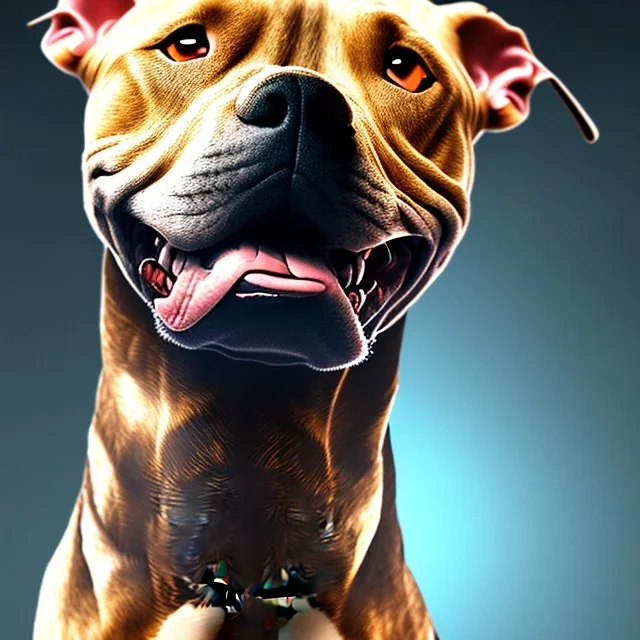 pitbull, really, HD, viscous, muscular dog, super heroes dog