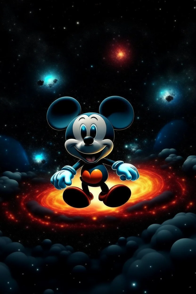 Mickey Mouse in the middle of a supernova