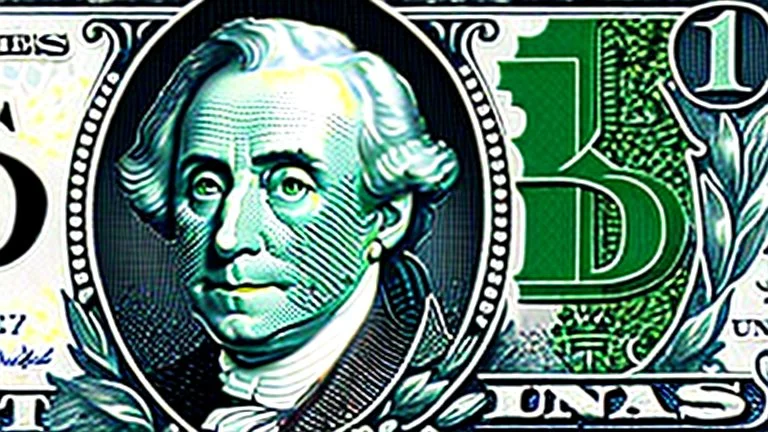 a head and shoulders portrait of a skeleton dressed in a three-piece suit as the president of the united states, based on us currency, united states one dollar bill, shades of green, line ink green drawing, real-life, colors match the united states one dollar bill, realistic, robotic,