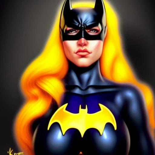 ultra detailed portrait of busty beautiful BatGirl , extremely detailed digital painting, extremely detailed face,crystal clear eyes, in the style of robert e howard and pablo oliveira and Ken Kelley and Keith Parkinson ,mystical colors,perfectly centered image, perfect composition, rim light, beautiful lighting,8k, stunning scene, raytracing