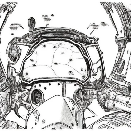 Fighter jet interior