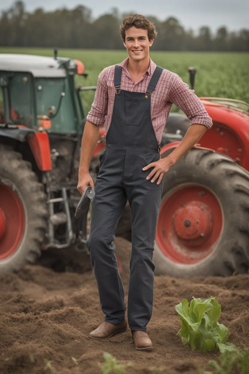 A young farmer guy. Political campaign wothy picture. He's spanish and dutch