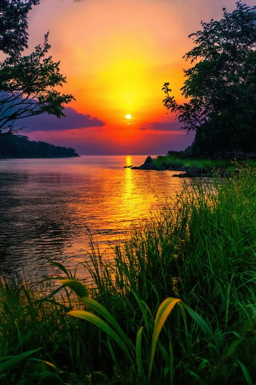 beautiful nature sunset