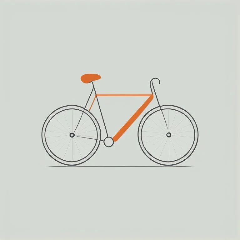 minimalistic bicycle illustration