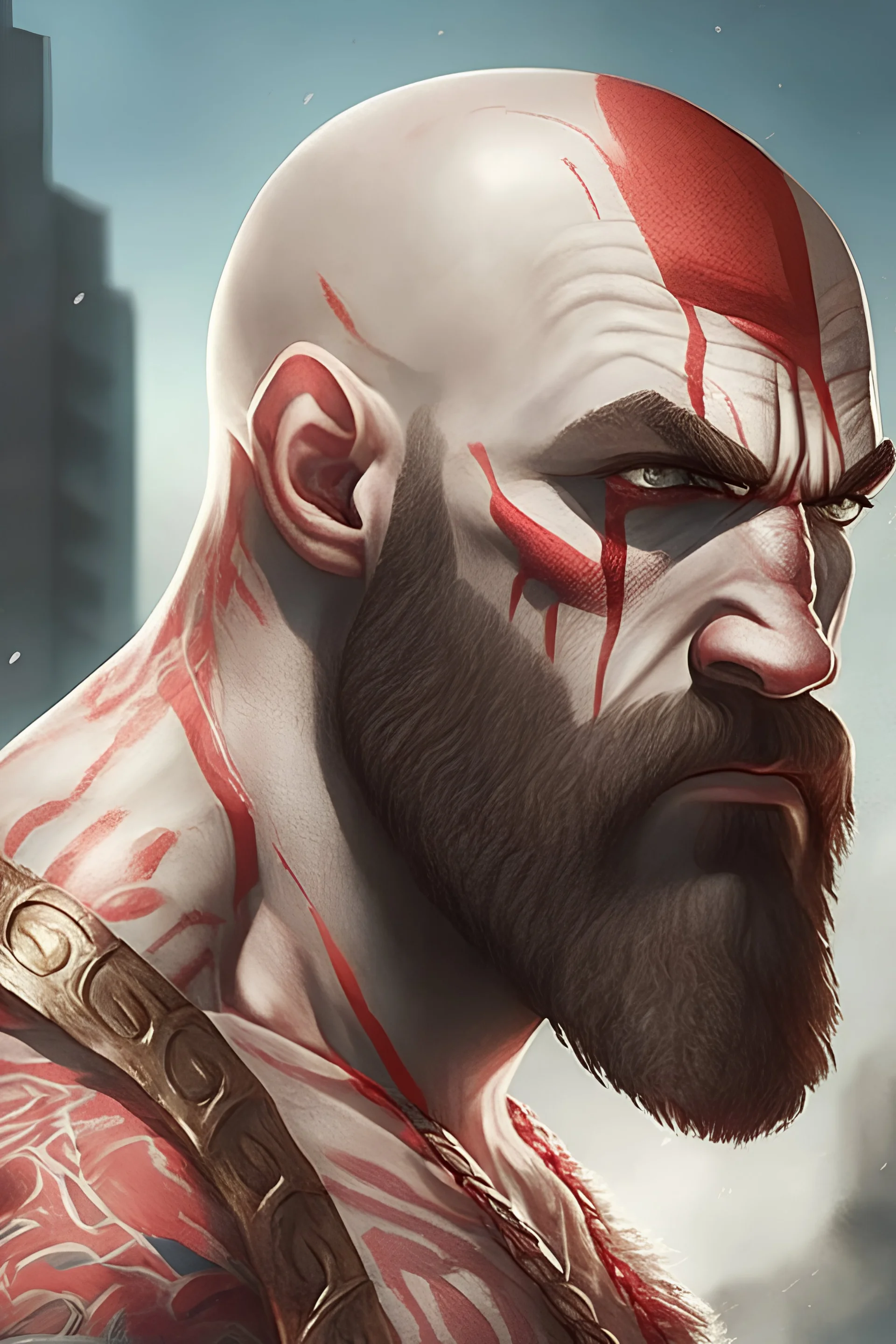 cg from gta Against Kratos