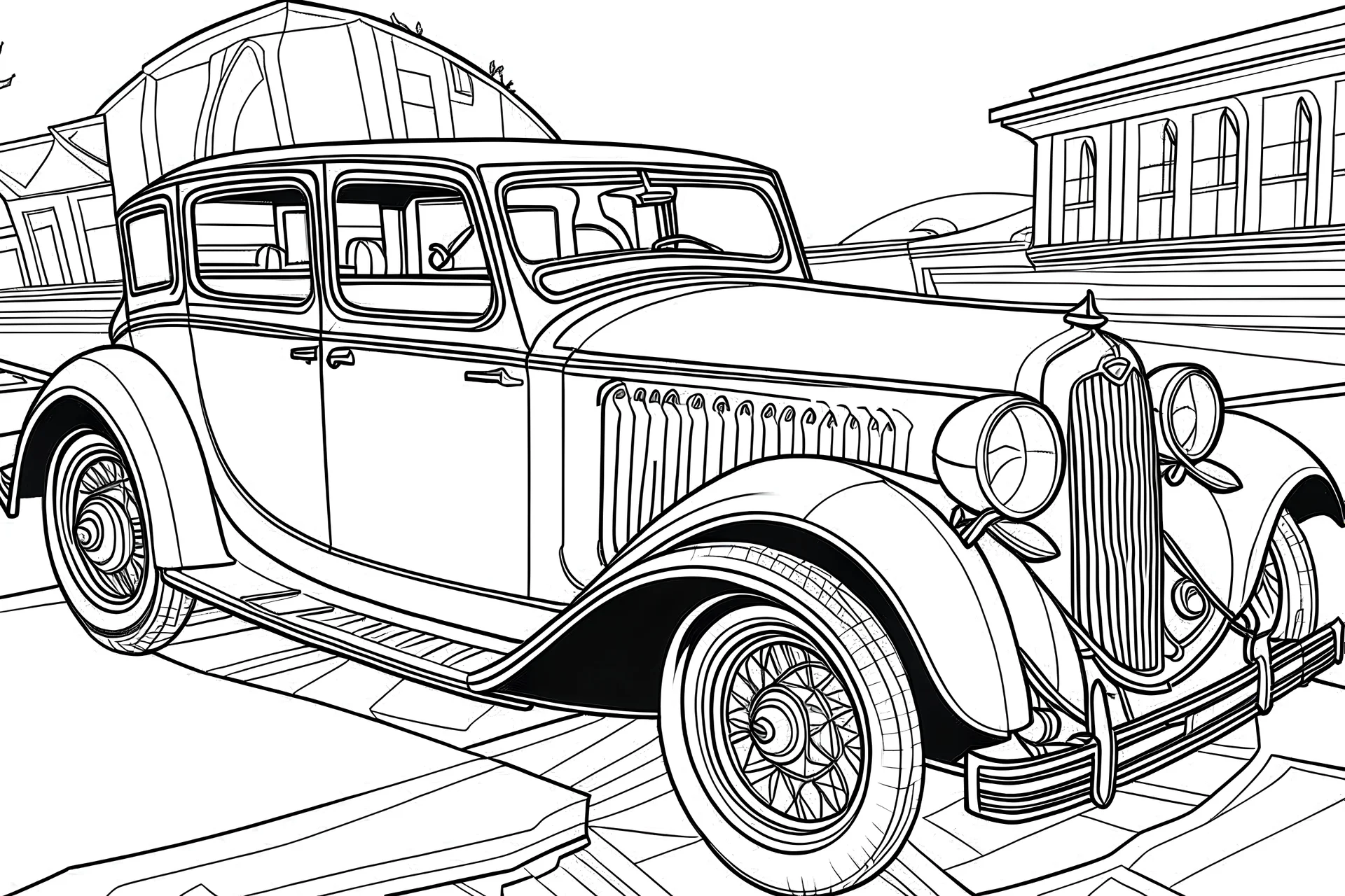 coloring book CLASIC CAR
