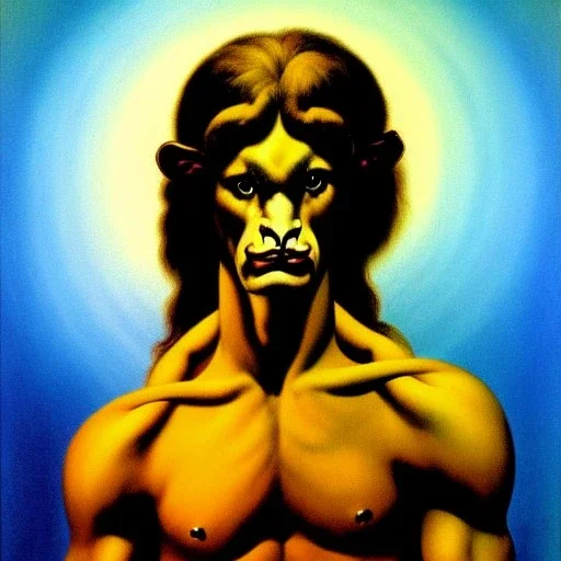 portrait of a Satyr Boris Vallejo Style