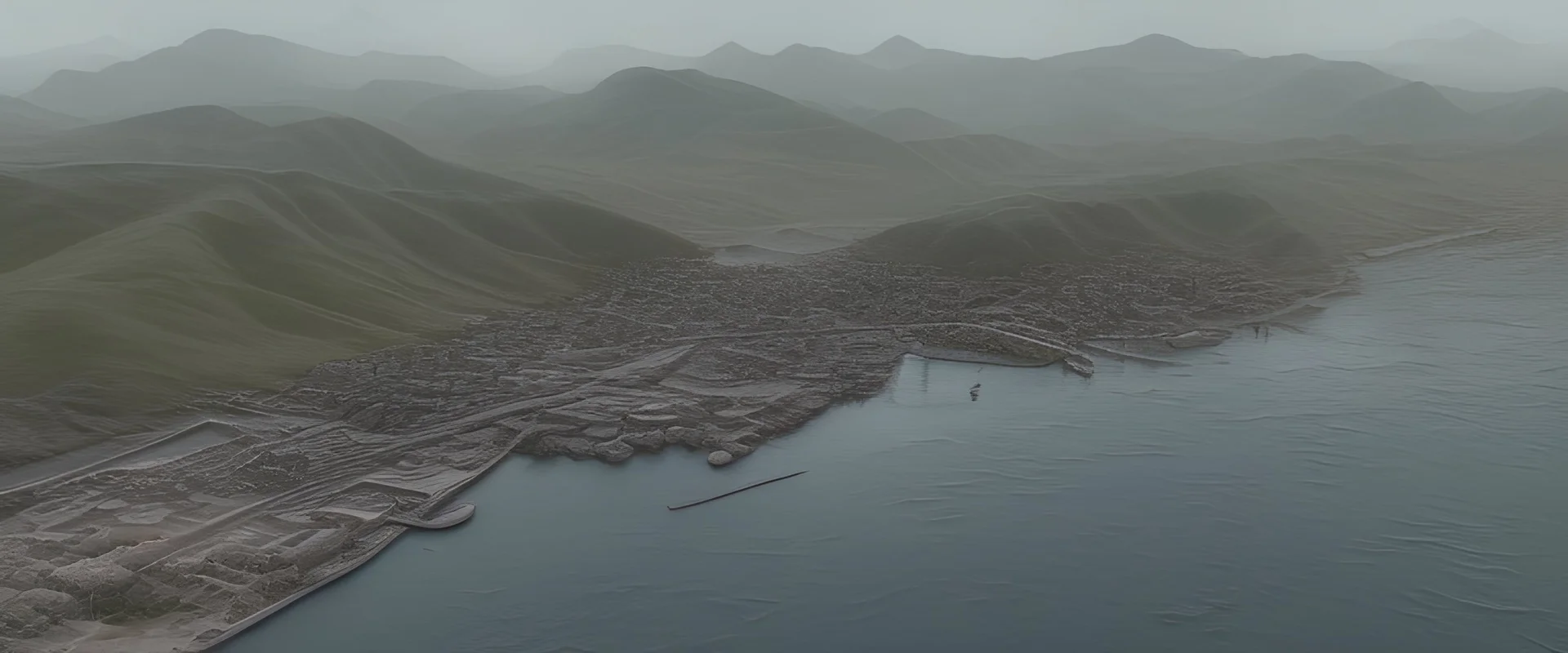 city on a karstic spur by a river