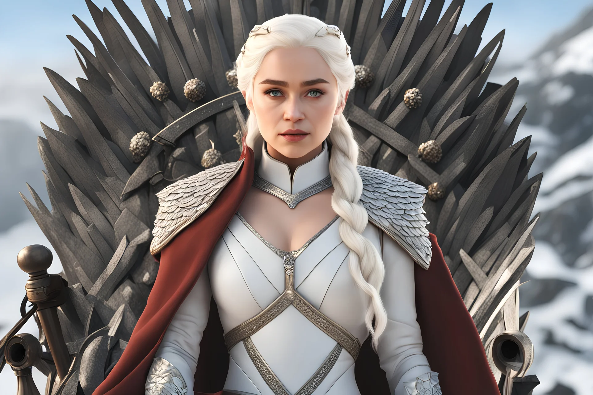 Daenerys Targaryen in 8k Afukuro cartoon artstyle , game of thrones them, white costum, winter, close picture, highly detailed, high details, detailed portrait, masterpiece,ultra detailed, ultra quality