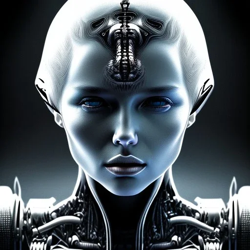 cry, evil, ugly, queen, hr giger, backround black, dark light, photo realistic, cyberpunk