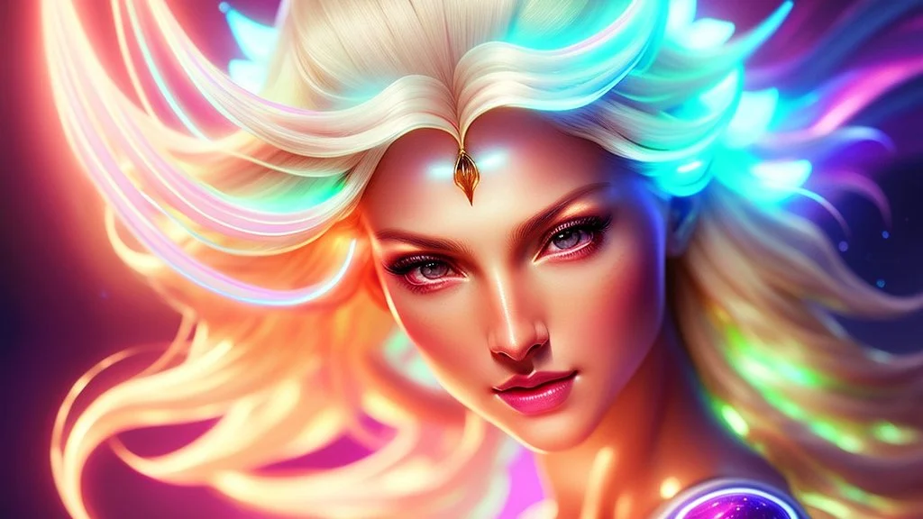 Lexica Aperture v2 Hyper detailed ultra sharp, trending on artstation, vibrant aesthetic, smiling blonde ethereal subtle (((smiling)))+++ luminous heavenly asian goddess, angel, extra-terestrial, colorful, psychedelic, ornate, intricate, digital painting, concept art, smooth, sharp focus, illustration, not human anthropomorphic alien cyborg, art by artgerm and greg rutkowski and h. r. giger, louis royo, salvador dali, 8 k, unreal engine 4