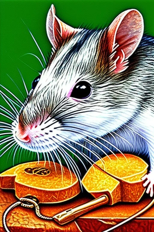 Color portrait of a rat that resembles Anthony Fauci