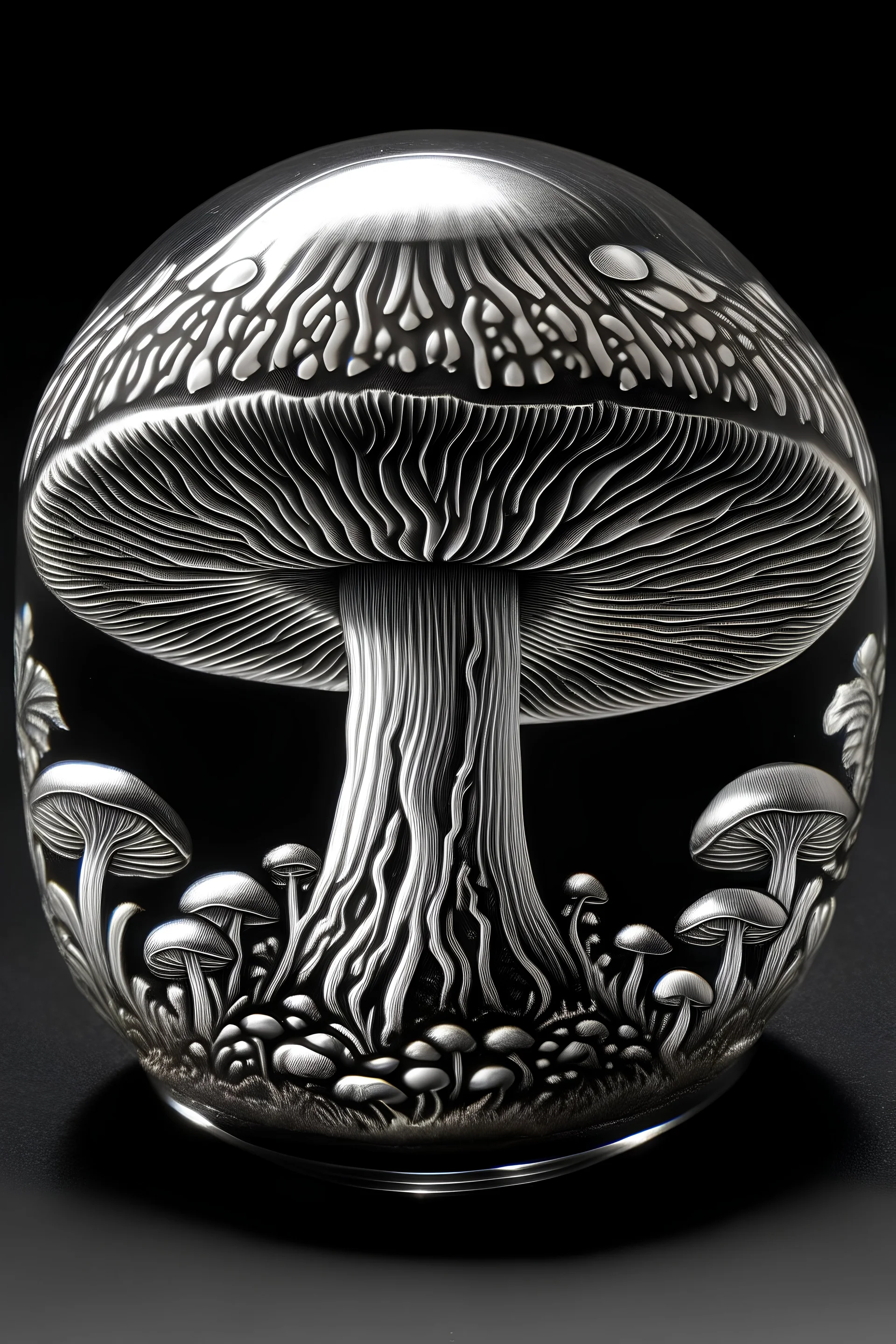 an engraved mushroom Kennedys