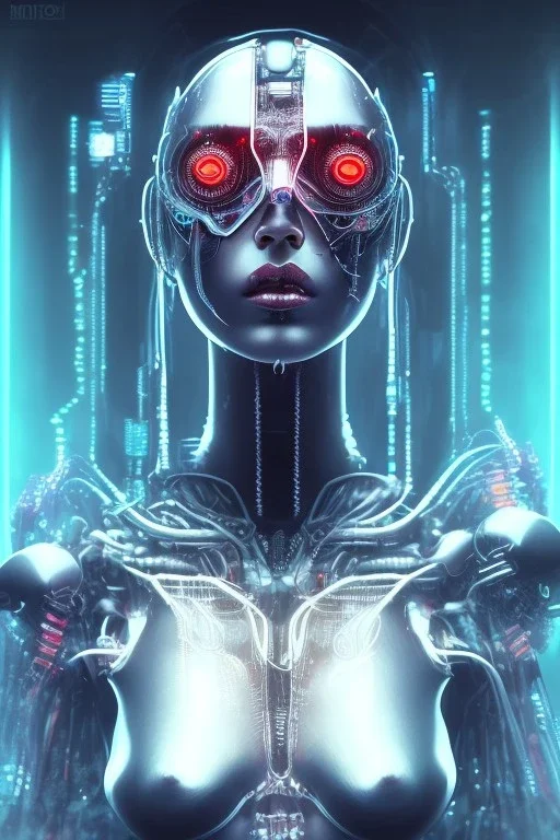 cyberpunk, head, cry women, portrai, face cry, perfect eyes, tron, cyborg, robot, cyborg, seven , perfekt, real, dream, hr giger