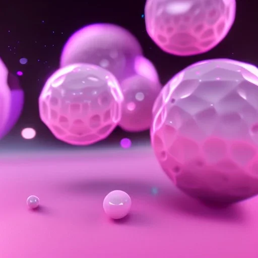 Light pink HD 4K Unreal Engine 5 bokeh abstract