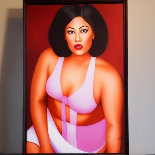 Full body portrait, painting, medium shot lady style of MadTV