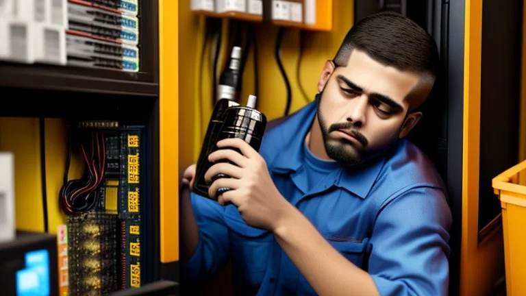 AT&T on-site technician getting drunk while installing dsl