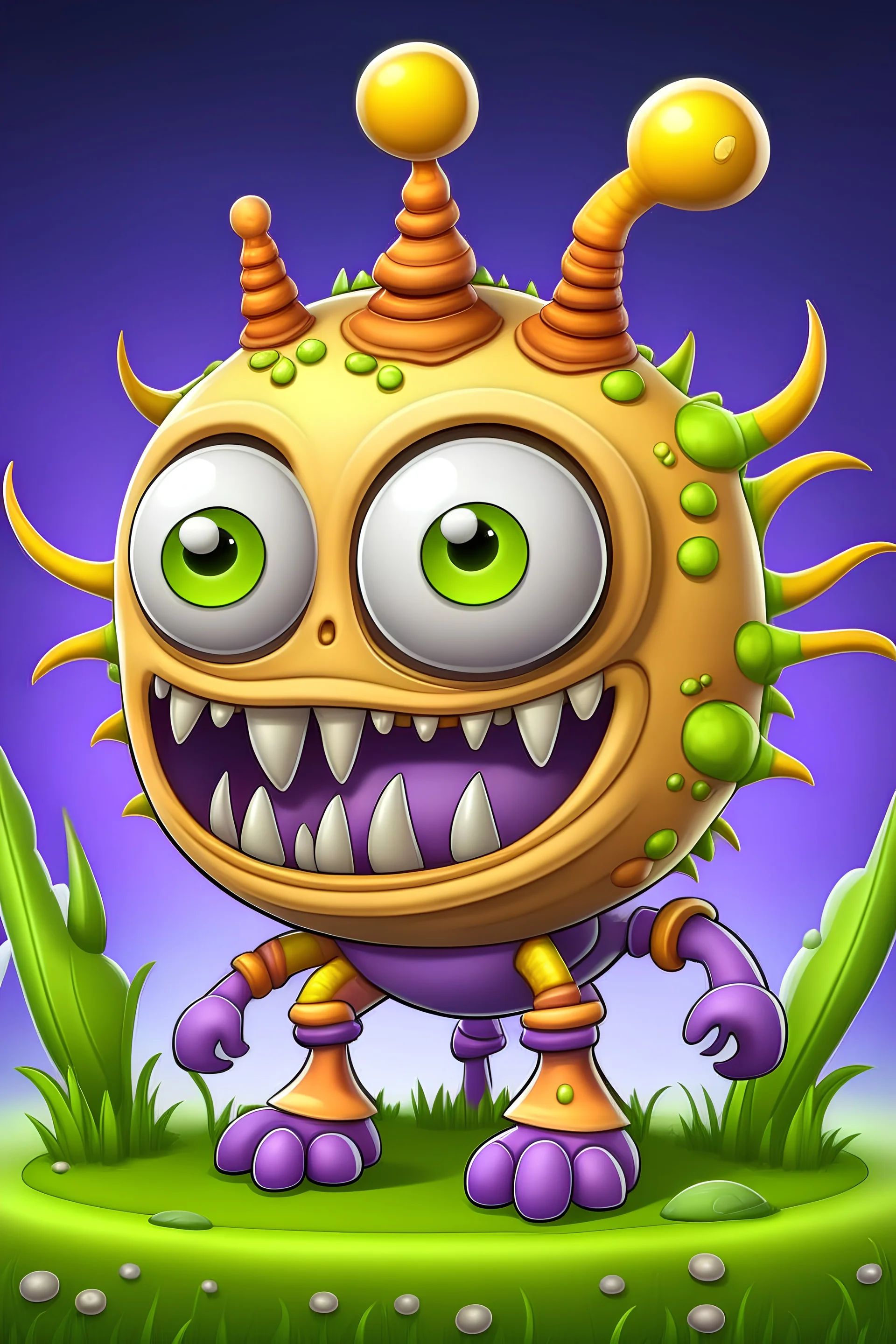 Make a rare buzzinga from my singing monsters