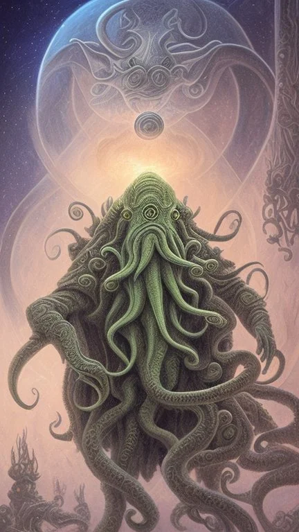 Le Grand Cthulhu s'élèvera de R'lyeh, Hastur l'Ineffable reviendra de l'étoile noire qui se trouve dans les Hyades près d'Aldébaran... Nyarlathotep mugira éternellement dans l'obscurité dont il a fait sa demeure, Shub-Niggurath pourra engendrer ses mille rejetons.