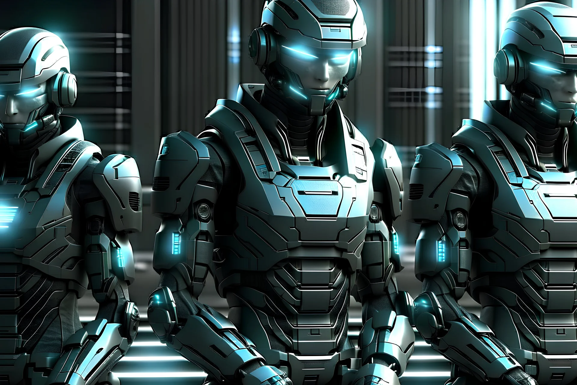 give me three generic cyber soldiers