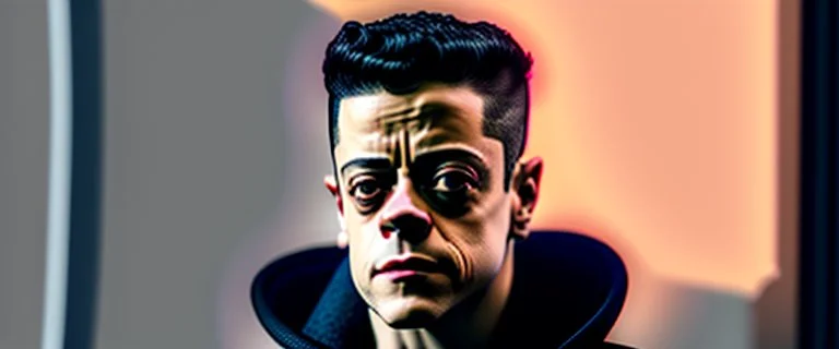 BREAKING NEWS: Rami Malek casted to play Sam Altman, recently ousted CEO in new HBO adaption “Fighting for AGI — The OpenAI Drama”, imperfection, natural lighting, cinematic, Fuji Film, Anamorphic lens, 2040s, deep depth of field,