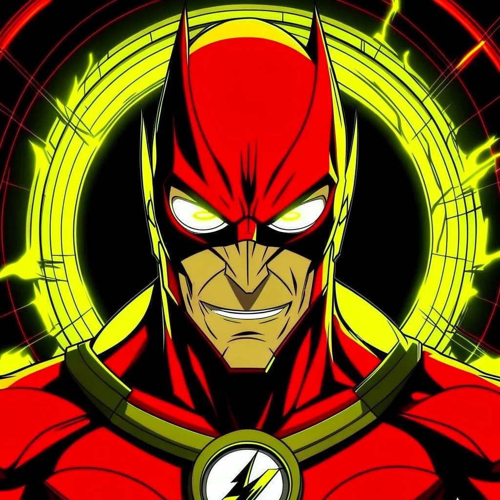 reverse flash animated inside a medalion