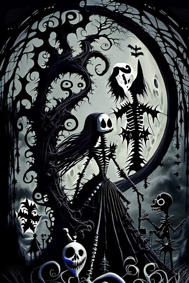 The nightmare before christmas, gothic style