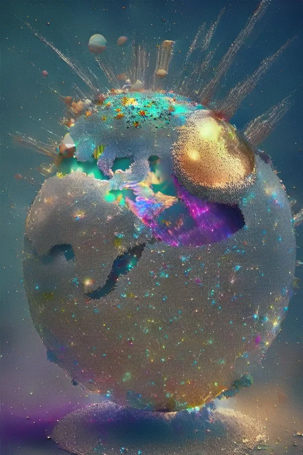 Glitter bomb earth