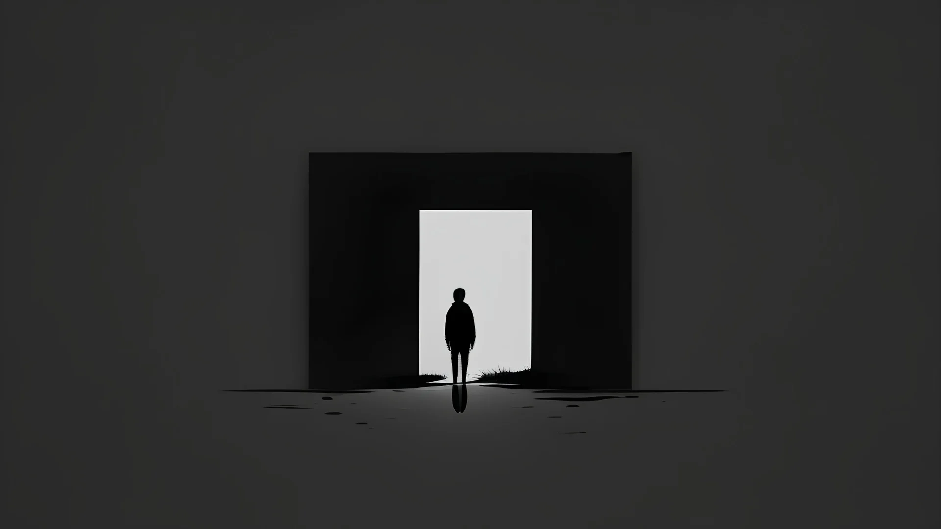 minimalist, illustration, dark,