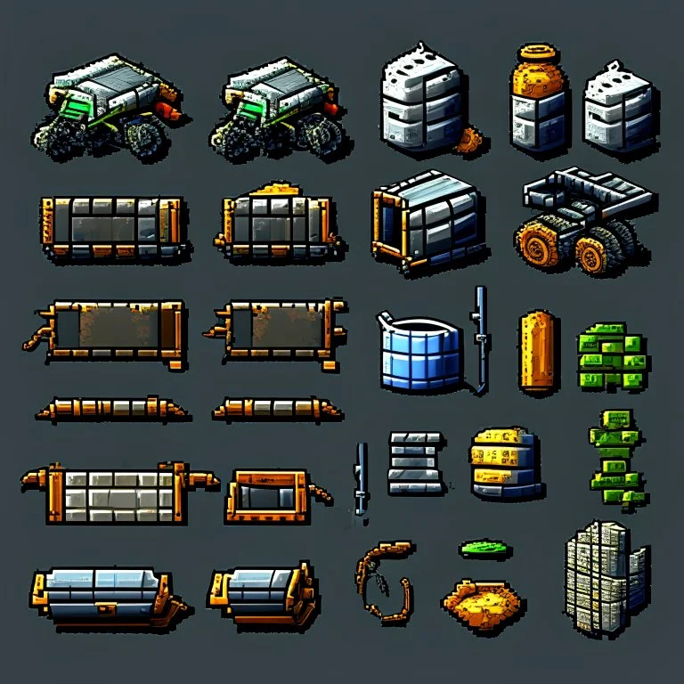 sprite sheet 32x32 metal scrap