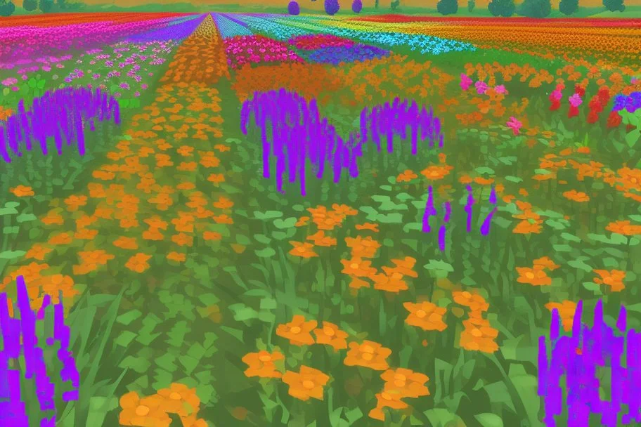 flower field 64 x 64 pixel