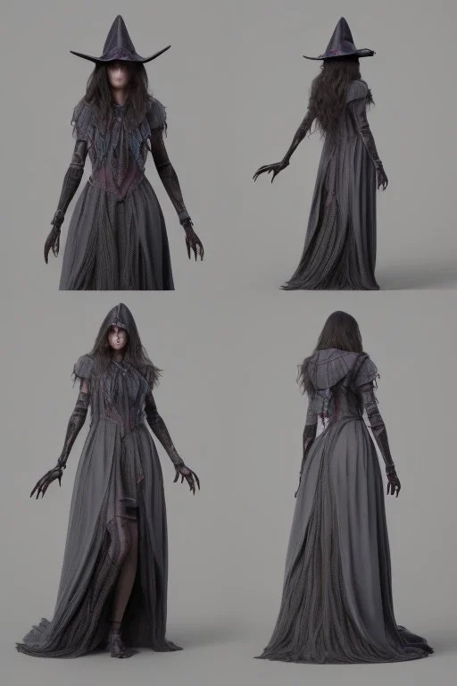 witch necromancer female dress