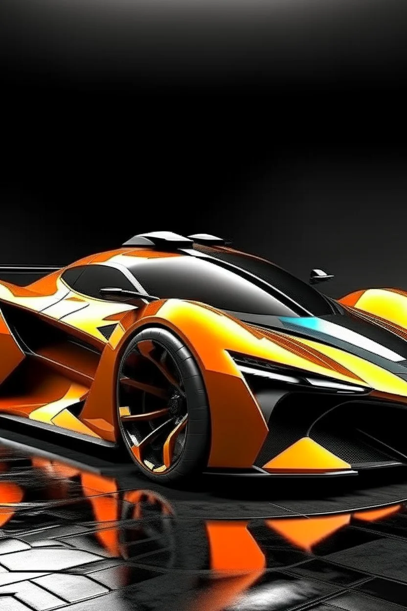 A combination of ultra-advanced car and crazy Max fighter, super sporty, with color and nano technology